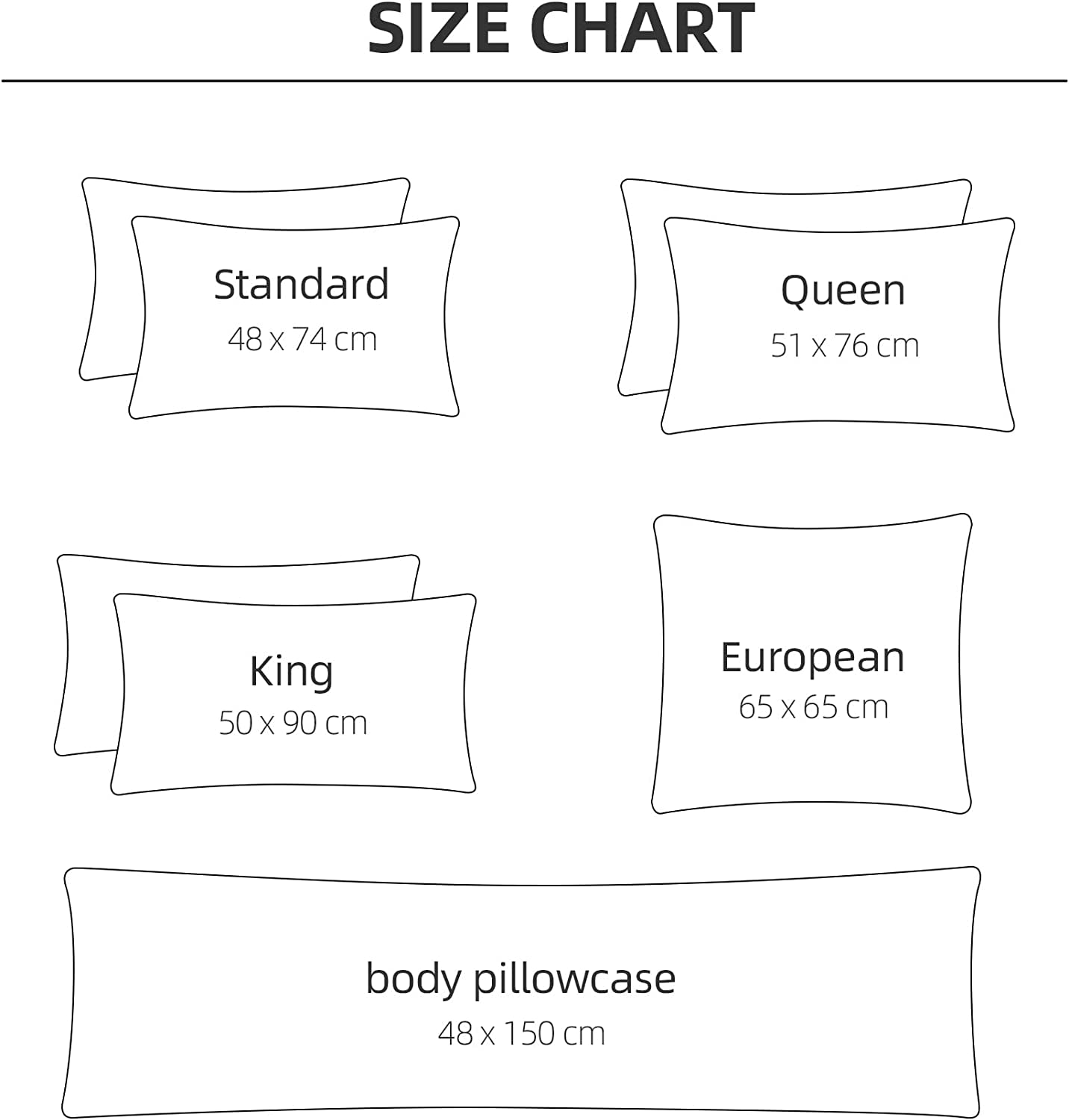 2 Pack European Size Pillow Cases, 1200TC Brushed Microfiber Super Soft Pillowcases with Envelope Closure, Wrinkle, Fade and Stain Resistant Pillow Covers, 65X65Cm - White